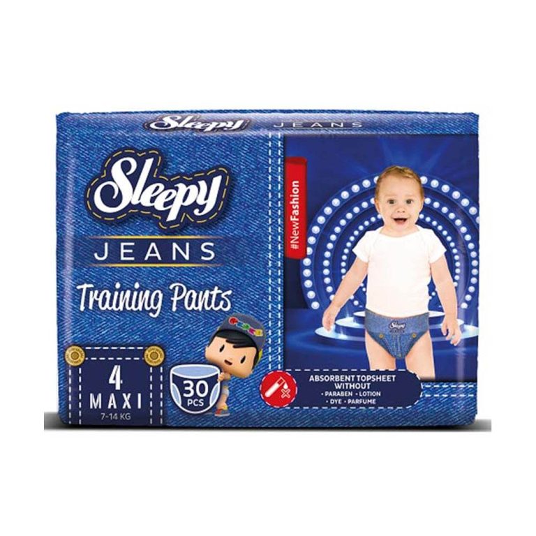 Sleepy Jeans Natural Pants taille 4 Maxi 7-14 kg 30 pièces