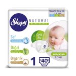 Sleepy Natural Couches taille 1 Newborn 2-5 kg 40 pièces
