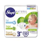 Sleepy Natural Couches taille 3+ Midi Plus 5-10 kg 32 pièces