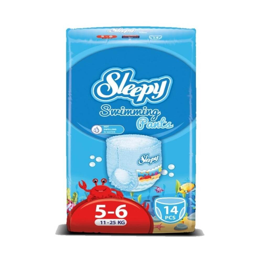 Sleepy Natural Swimming Bambou Eco Junior XL taille 5-6 14 unités Sleepy Natural Swimming Bambou Eco Junior XL taille 5-6 14 unités