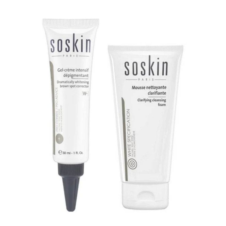 Soskin Coffret Gel-crème intensif dépigmentant 30 ml + Mousse nettoyante 30 ml