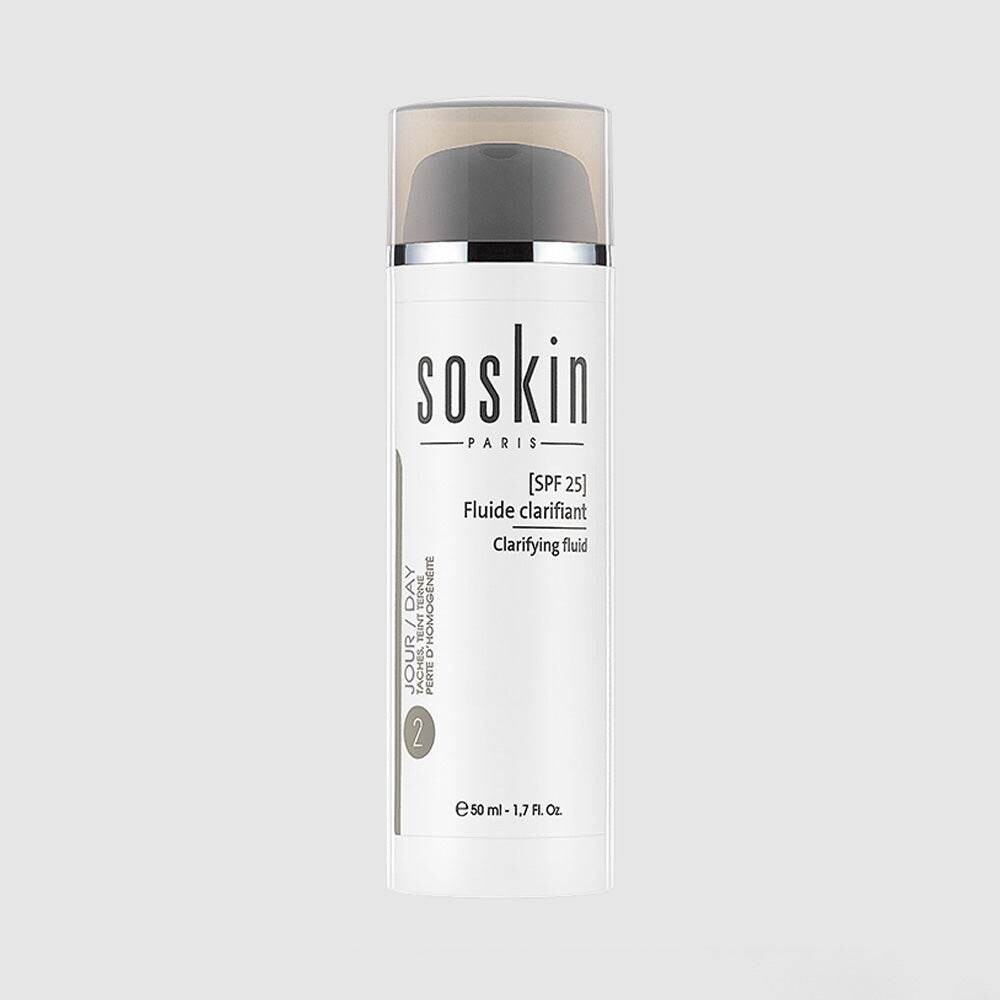 Soskin Fluide clarifiant anti-taches SPF25 50 ml Soskin Fluide clarifiant anti-taches SPF25 50 ml