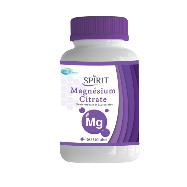 Spirit Magnésium citrate 60 gélules