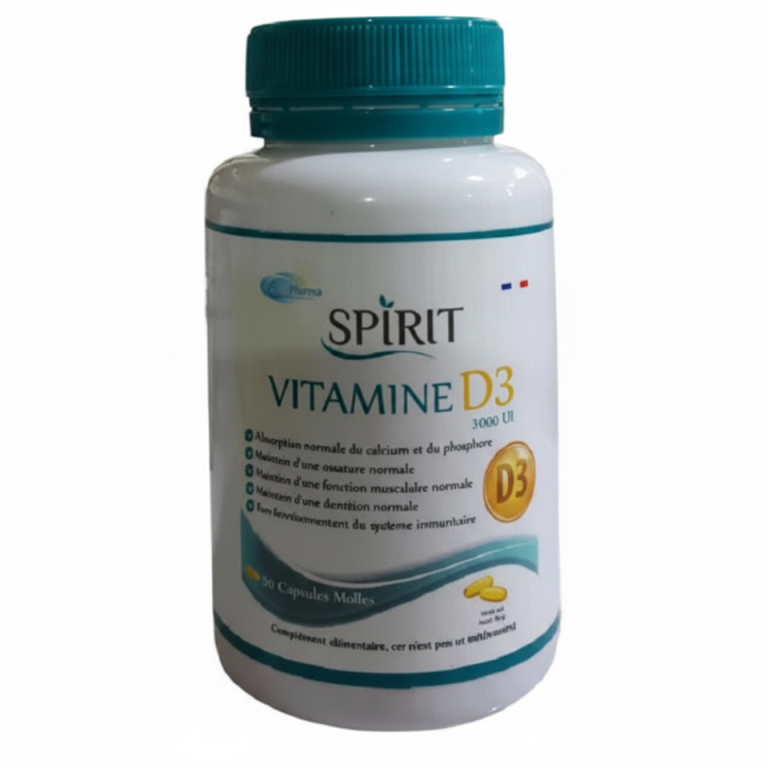 Spirit Vitamine D3 3000 UI 60 capsules