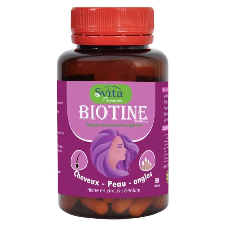 Svita Premium Biotine cheveux, peau et ongles 80 gélules