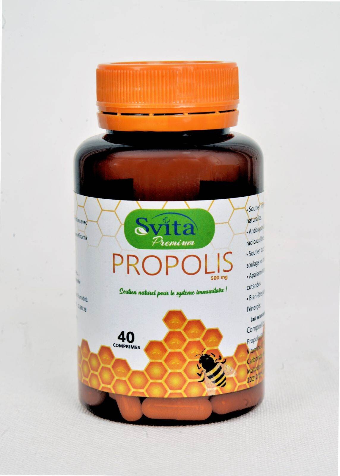 Svita Premium Propolis 500 mg 40 comprimés Svita Premium Propolis 500 mg 40 comprimés