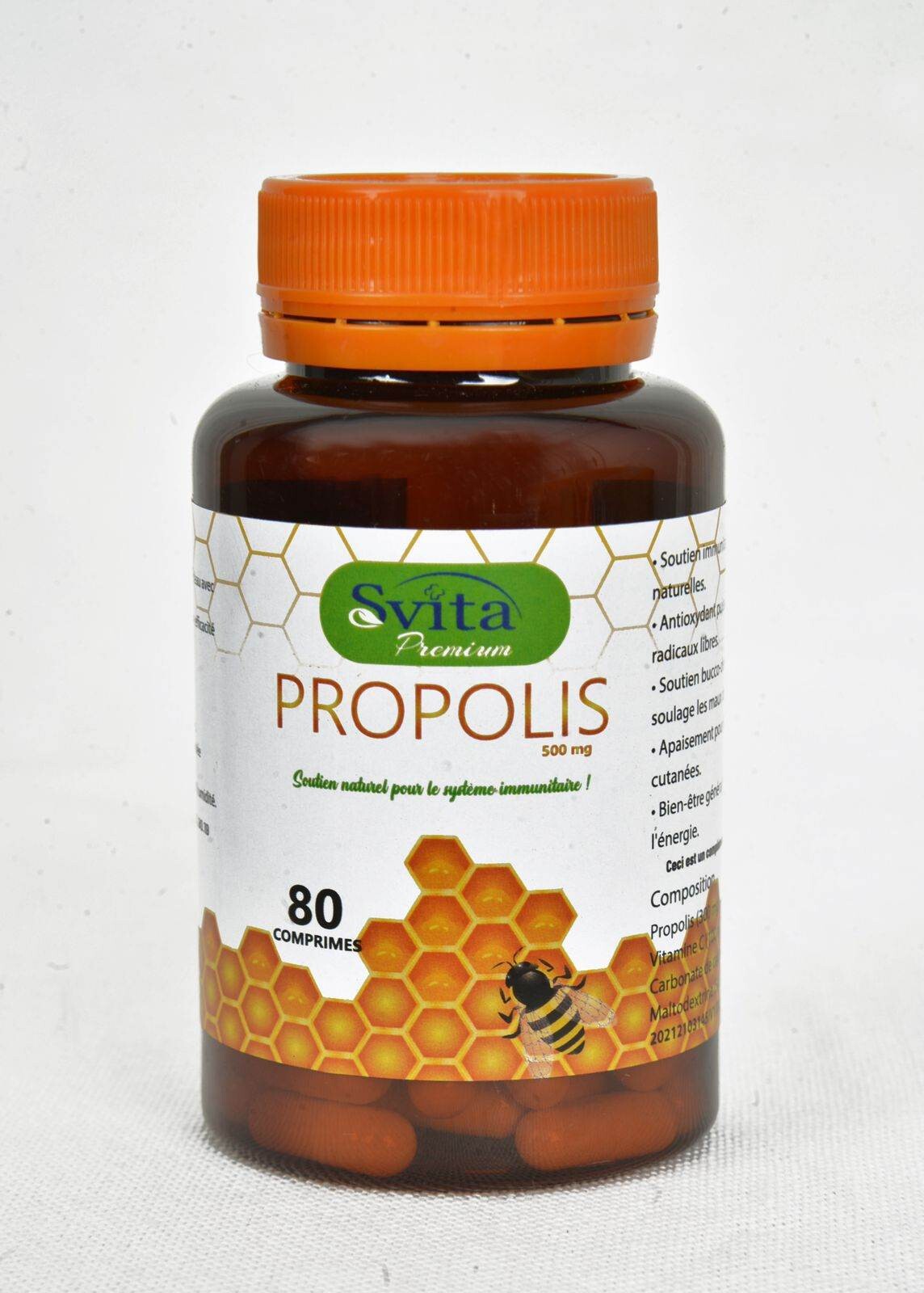 Svita Premium Propolis 500 mg 80 comprimés Svita Premium Propolis 500 mg 80 comprimés