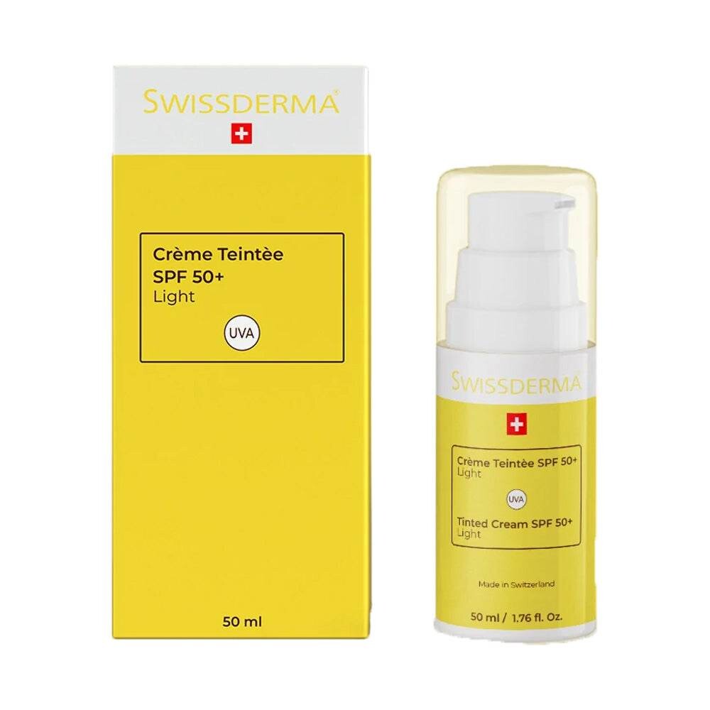 Swissderma Écran solaire teinté Light SPF50+ 50 ml Swissderma Écran solaire teinté Light SPF50+ 50 ml