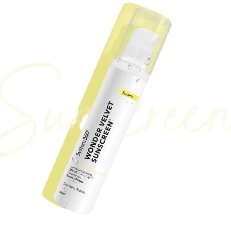 System 360 Wonder Velvet Sunscreen Gel solaire invisible SPF50+ 50 ml