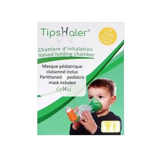 Tipshaler Chambre d'inhalation enfant masque pédiatrique cloisonné 1-6 ans