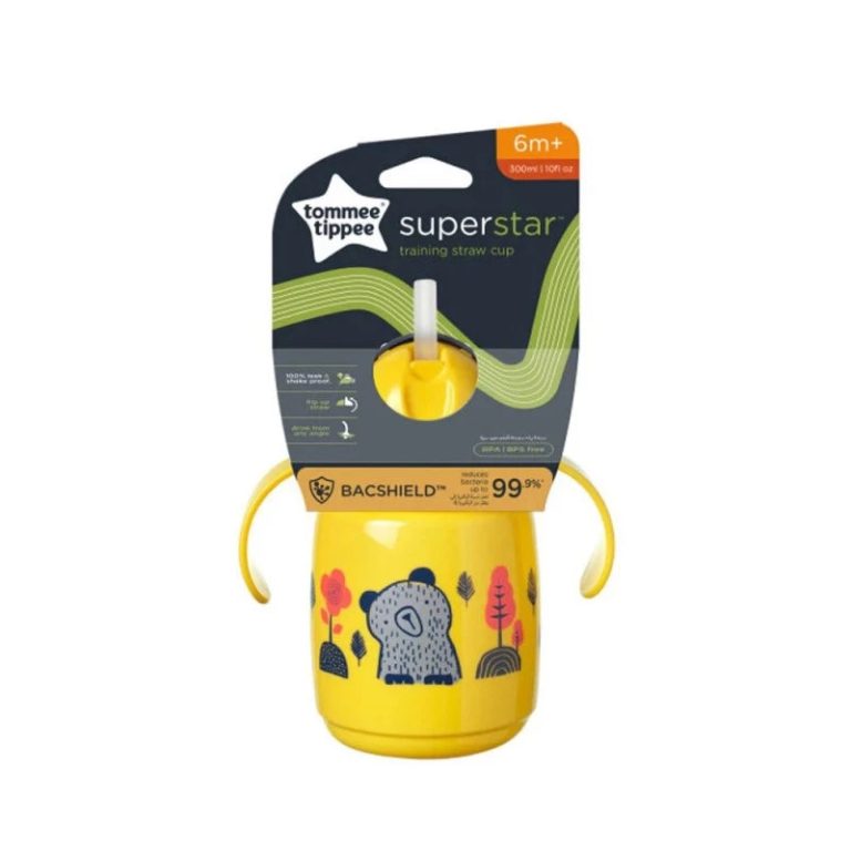 Tommee Tippee Superstar Tasse à paille Jaune 300 ml