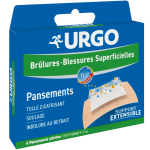 Urgo Brûlures et blessures superficielles 6 pansements