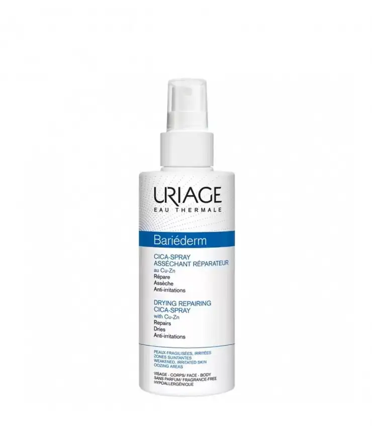 Uriage Bariéderm Cica-Spray asséchant réparateur Cu-Zn 100 ml