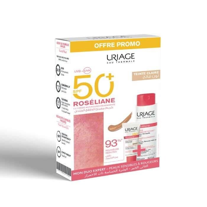 Uriage Coffret Roséliane CC Cream SPF50+ + Dermo-nettoyant 250 ml