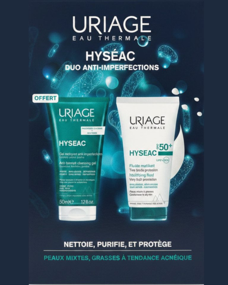 Uriage Hyséac Pack Fluide SPF50+ 50 ml + Gel nettoyant 50 ml