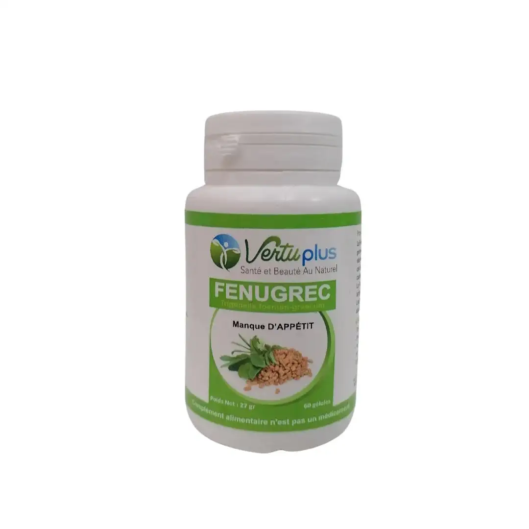 Vertu Plus Fenugrec + Vitamine B 60 gélules Vertu Plus Fenugrec + Vitamine B 60 gélules