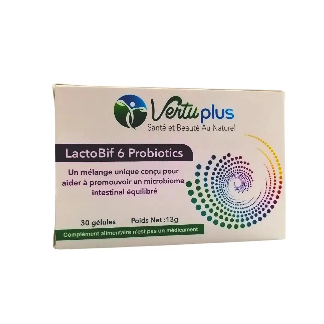 Vertu Plus Lactobif 6 Probiotics 30 gélules Vertu Plus Lactobif 6 Probiotics 30 gélules