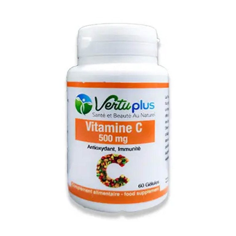Vertu Plus Vitamine C 500 mg 60 gélules