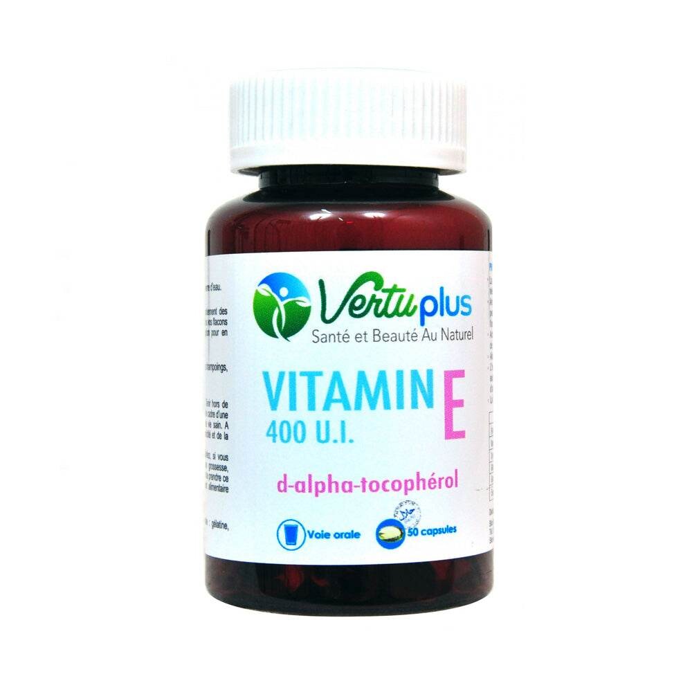 Vertu Plus Vitamine E 50 capsules Vertu Plus Vitamine E 50 capsules