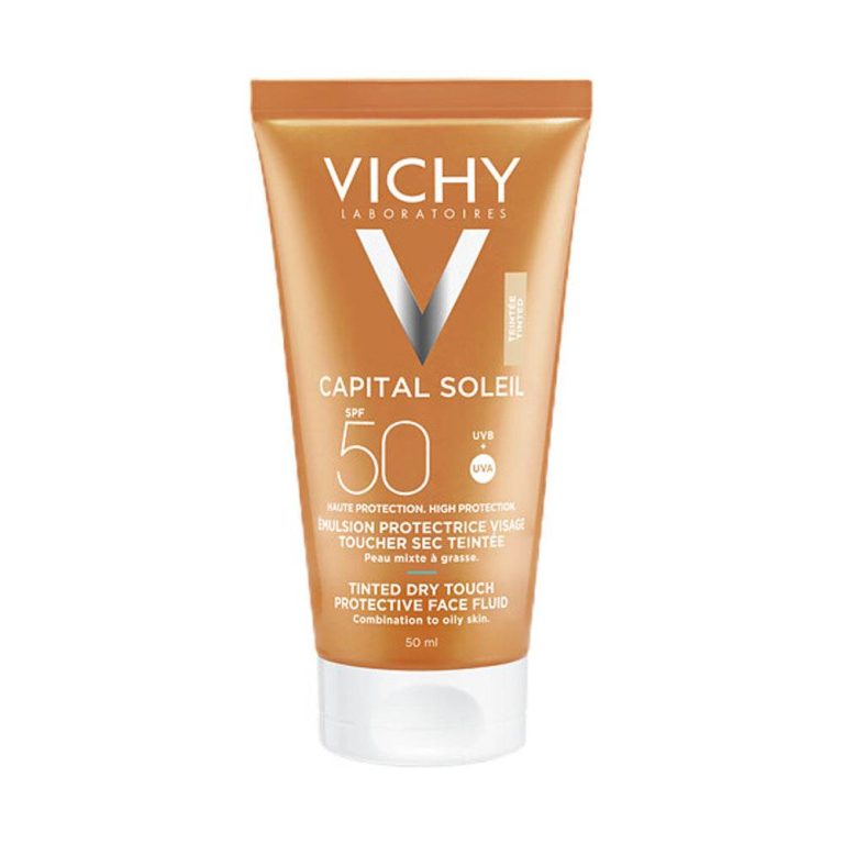Vichy Capital Soleil BB Émulsion toucher sec teintée SPF50+ 50 ml