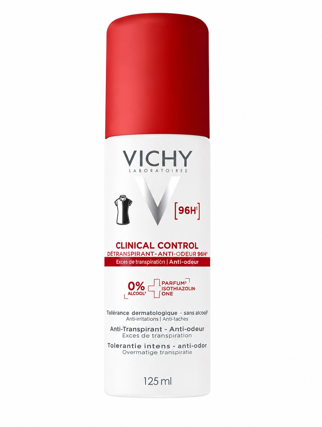 Vichy Clinical Control Anti-transpirant 96H Femme aérosol 125 ml Vichy Clinical Control Anti-transpirant 96H Femme aérosol 125 ml
