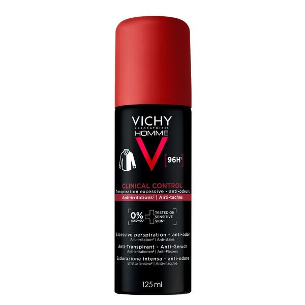 Vichy Clinical Control Anti-transpirant 96H Homme aérosol 125 ml