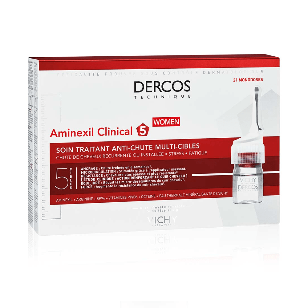 Vichy Dercos Aminexil Clinical 5 Femme 21 ampoules Vichy Dercos Aminexil Clinical 5 Femme 21 ampoules