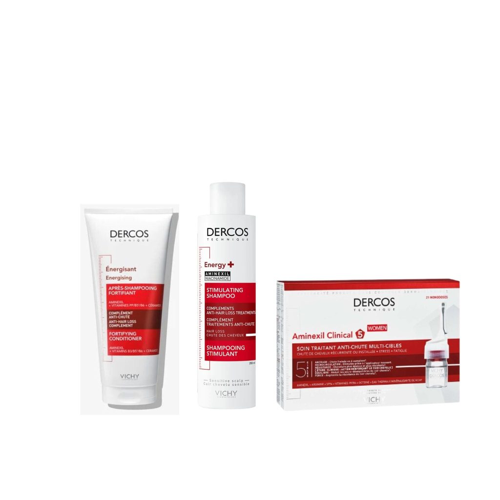 Vichy Dercos Aminexil Routine anti-chute Shampooing + ampoules