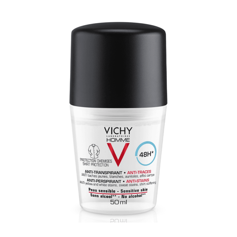 Vichy Homme Déodorant anti-transpirant anti-traces 48h 50 ml