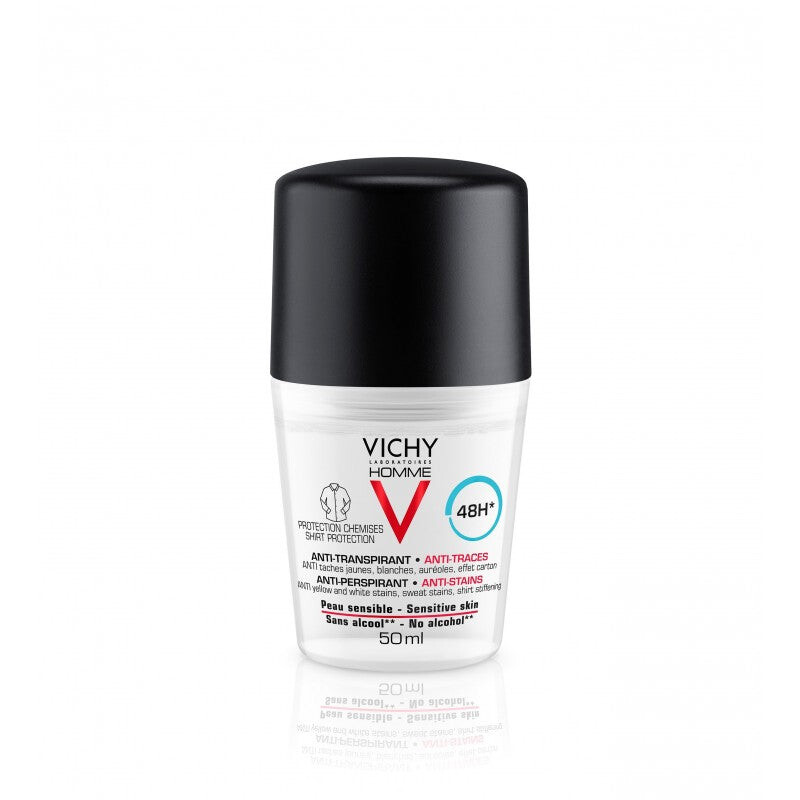 Vichy Homme Déodorant bille anti-traces 48H protection chemises Vichy Homme Déodorant bille anti-traces 48H protection chemises