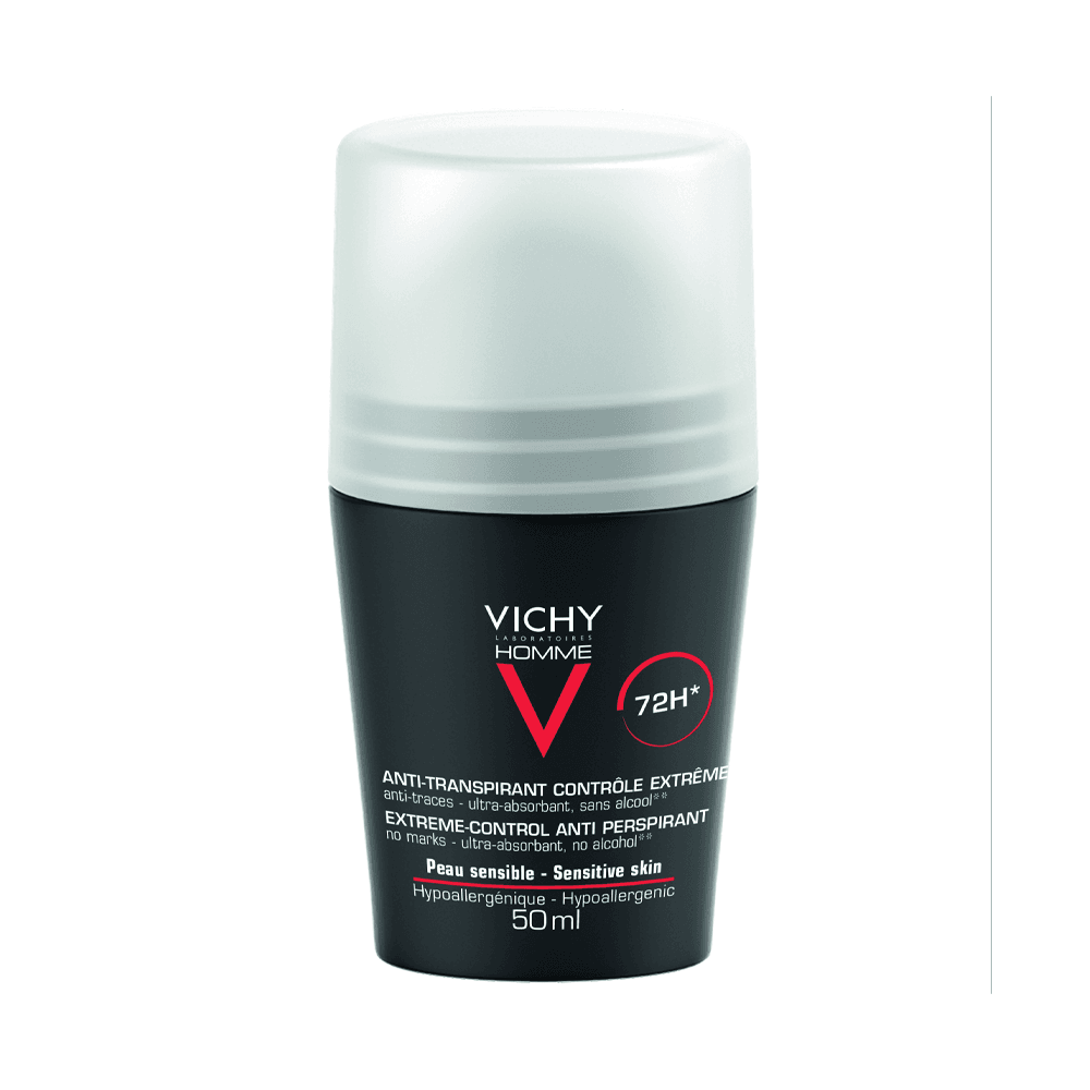 Vichy Homme Déodorant bille anti-transpirant 72H 50 ml Vichy Homme Déodorant bille anti-transpirant 72H 50 ml