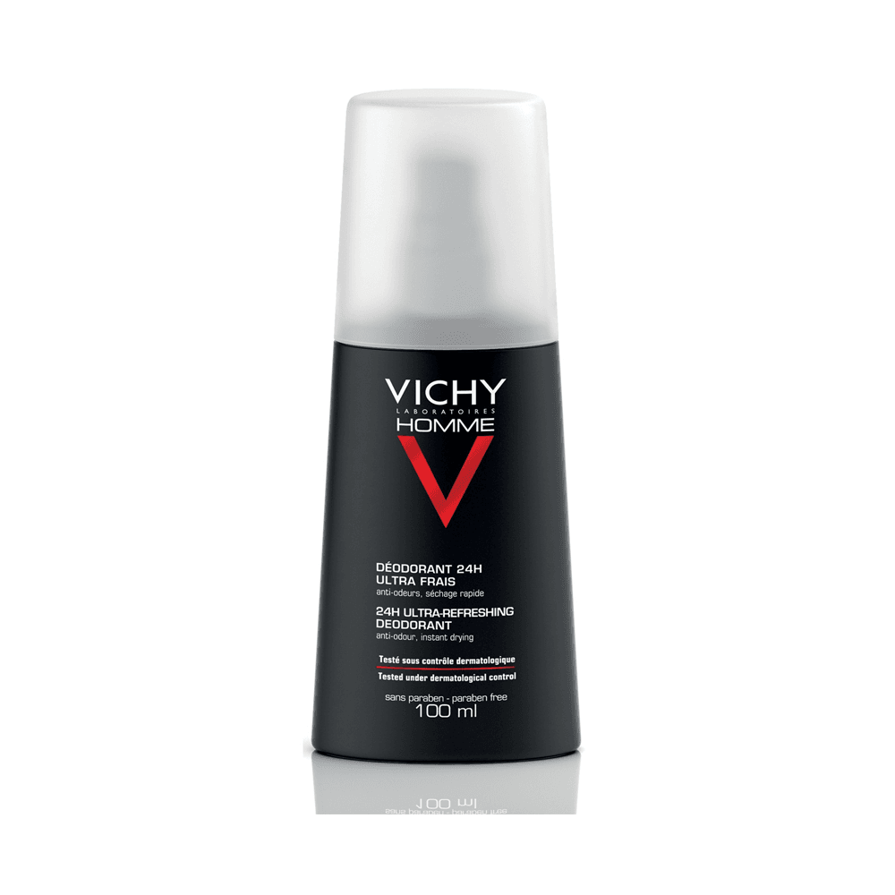 Vichy Homme Déodorant vaporisateur ultra-frais 24H 100 ml Vichy Homme Déodorant vaporisateur ultra-frais 24H 100 ml