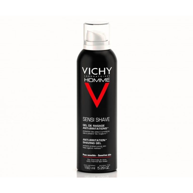 Vichy Homme Gel de rasage anti-irritations peau sensible 150 ml