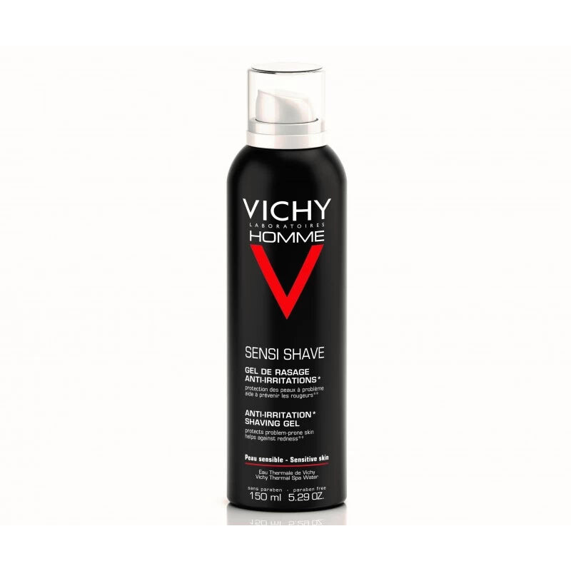 Vichy Homme Gel de rasage anti-irritations peau sensible 150 ml
