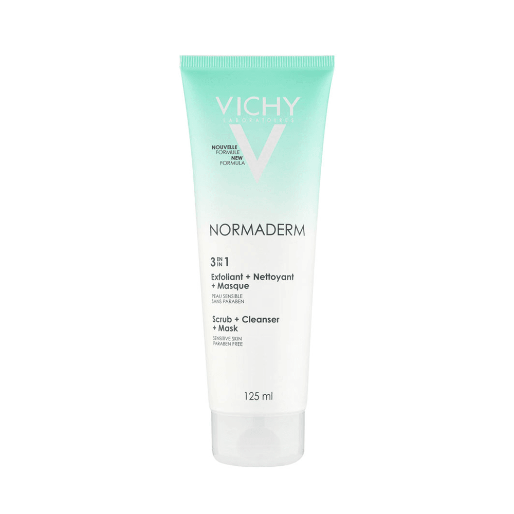 Vichy Normaderm 3 en 1 Exfoliant nettoyant masque 125 ml Vichy Normaderm 3 en 1 Exfoliant nettoyant masque 125 ml