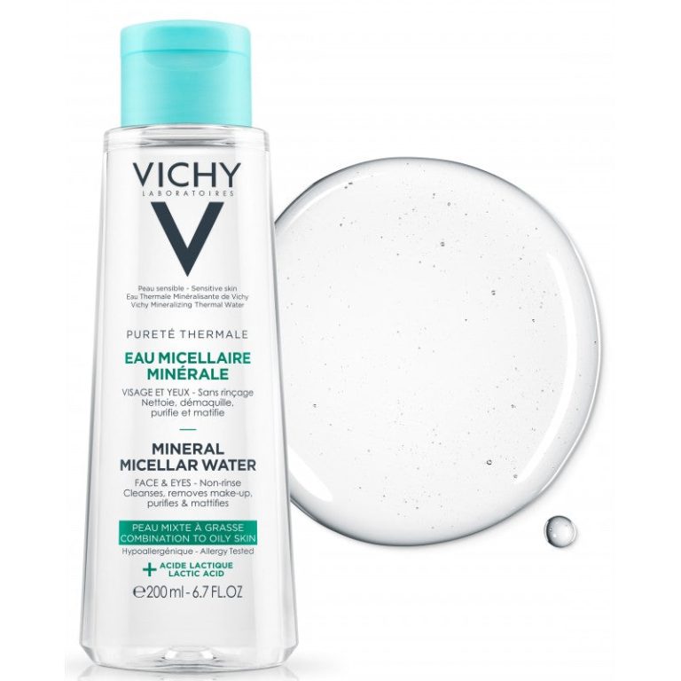 Vichy Pureté Thermale Eau micellaire minérale peau mixte à grasse