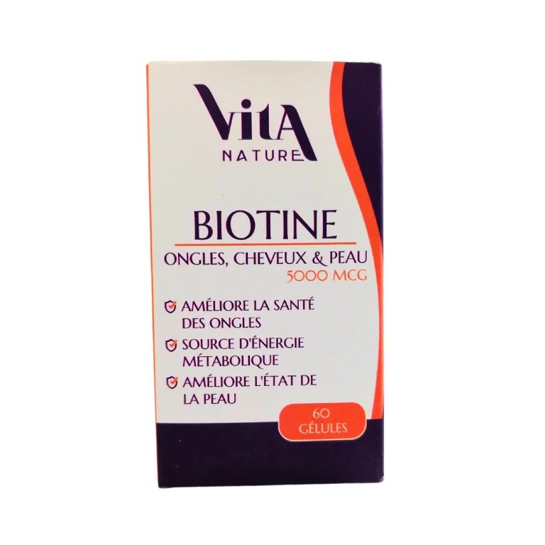 Vita Nature Biotine 5000 mcg 60 gélules