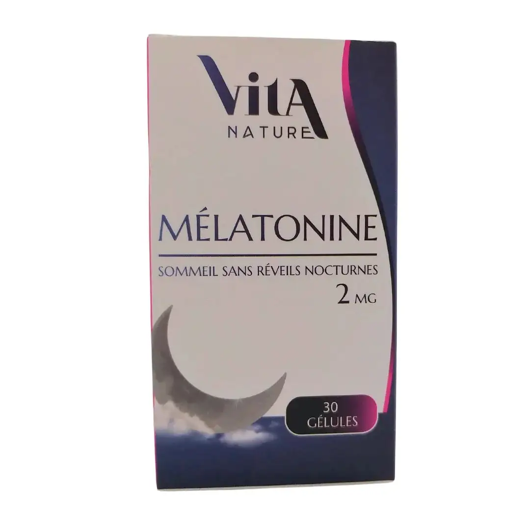 Vita Nature Mélatonine 2 mg 30 gélules Vita Nature Mélatonine 2 mg 30 gélules