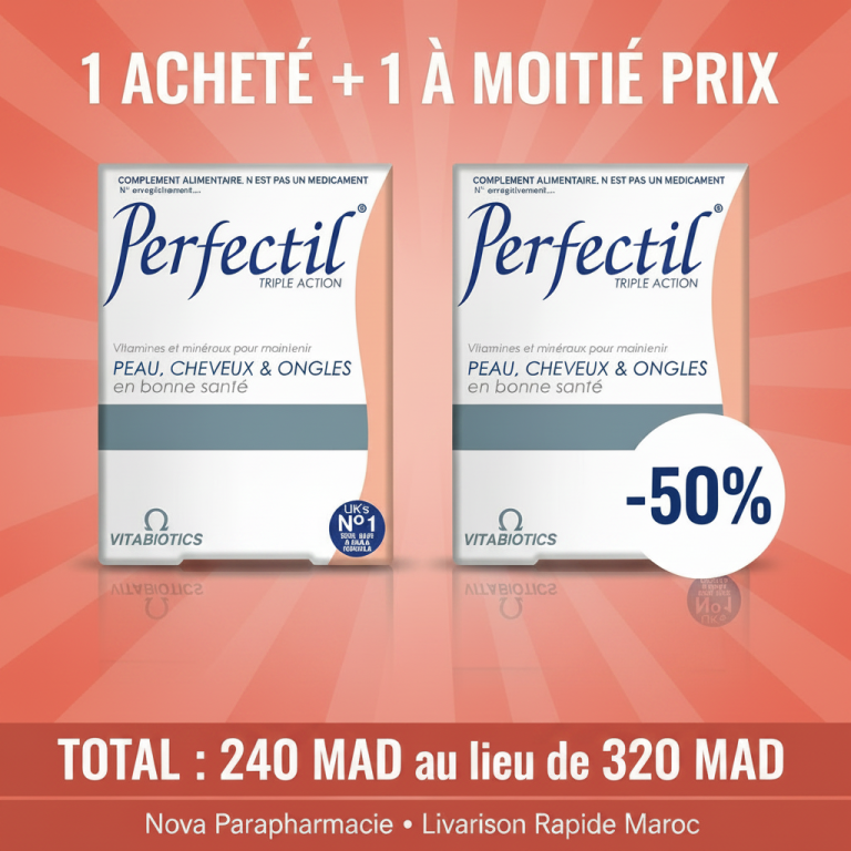Vitabiotics Perfectil Triple Action Peau, cheveux et ongles Lot de 2 x 30 comprimés