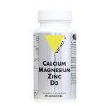 Vitall+ Calcium Magnésium Zinc D3 90 comprimés