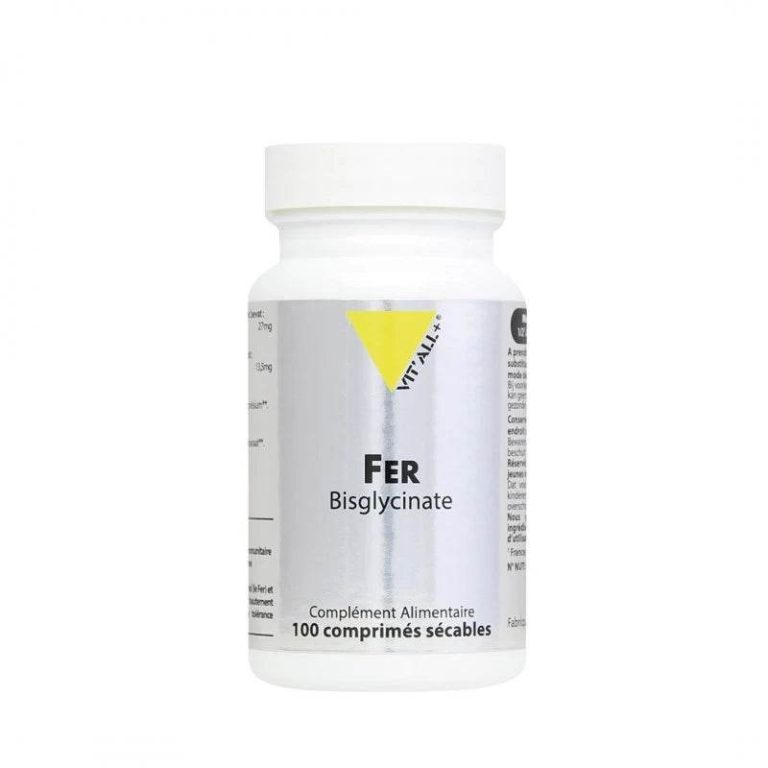 Vitall+ Fer bisglycinate 27 mg 100 comprimés