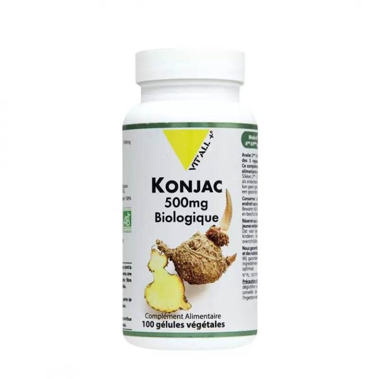 Vitall+ Konjac Bio 500 mg 100 gélules végétales