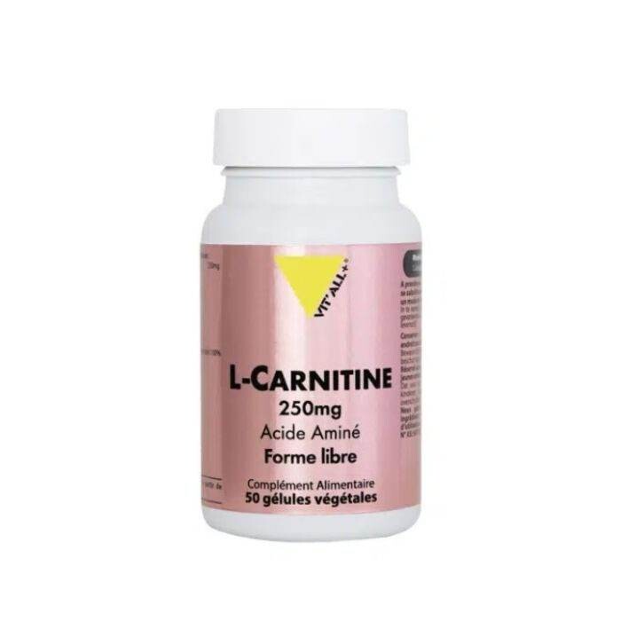 Vitall+ L-Carnitine 250 mg 50 gélules Vitall+ L-Carnitine 250 mg 50 gélules