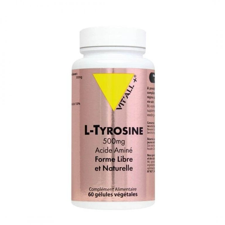 Vitall+ L-Tyrosine 500 mg 60 gélules végétales