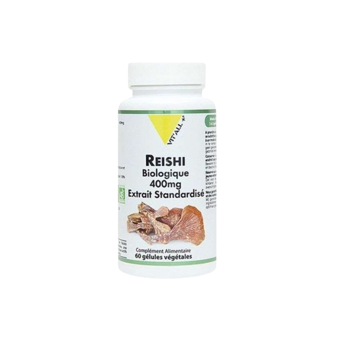 Vitall+ Reishi bio 400 mg 60 gélules Vitall+ Reishi bio 400 mg 60 gélules