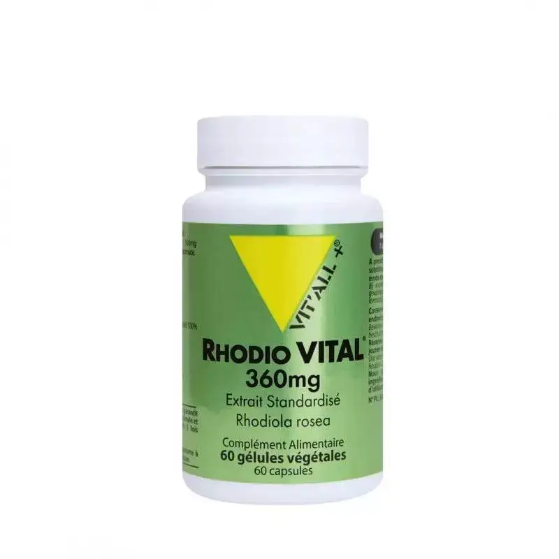 Vitall+ Rhodiola Vital 360 mg 30 gélules Vitall+ Rhodiola Vital 360 mg 30 gélules