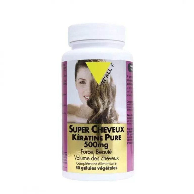 Vitall+ Super Cheveux Kératine pure 500 mg 50 gélules