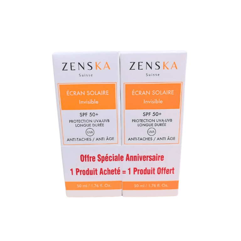 Zenska Écran solaire invisible SPF50+ 2 x 50 ml