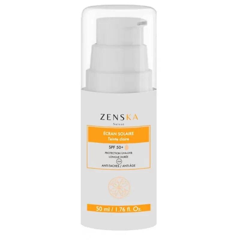 Zenska Écran solaire teinte claire SPF50+ 50 ml Zenska Écran solaire teinte claire SPF50+ 50 ml